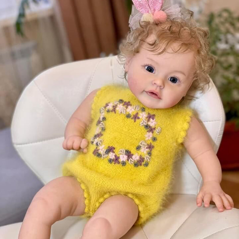 Julia 24 Inches Reborn Doll With Open Eyes And Blonde Hair - Suesue