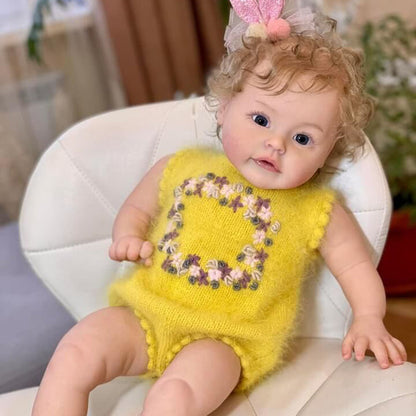 Julia 24 Inches Reborn Doll With Open Eyes And Blonde Hair - Suesue