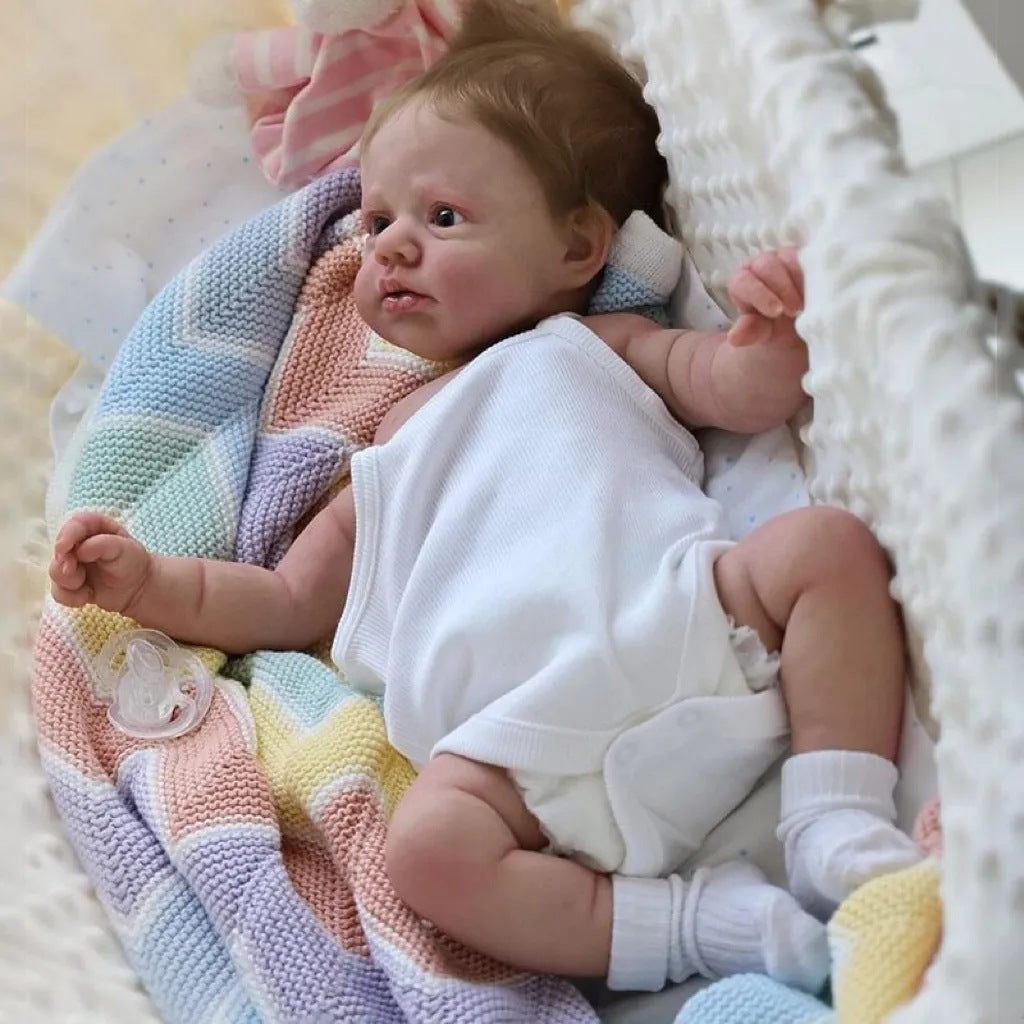 20 Inches Reborn Dolls Boys/Girls with Short Hair- Awake Loulou