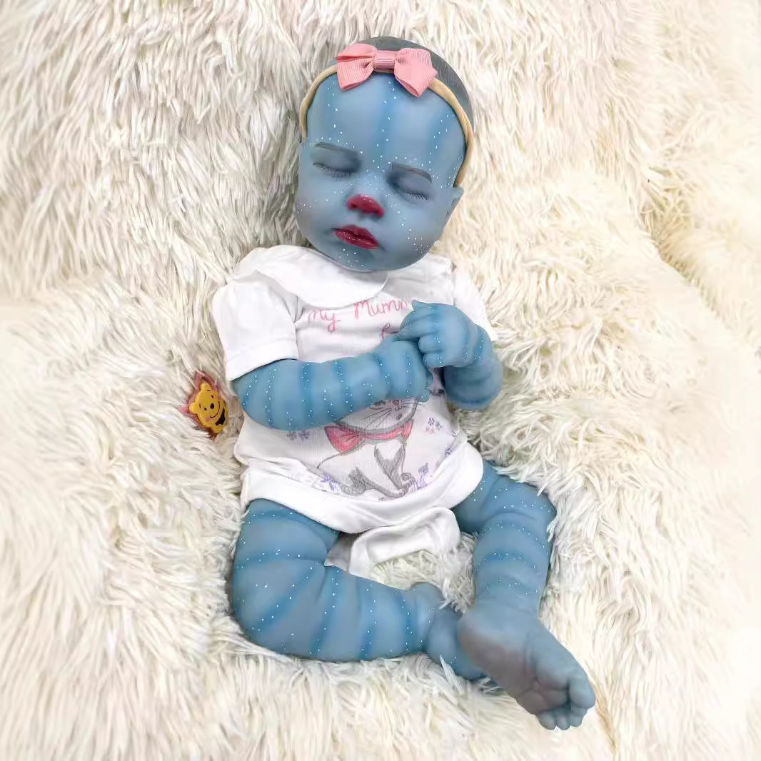 19 inches Close Eyes Reborn Doll Avatar-Loulou