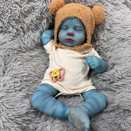 19 inches Close Eyes Reborn Doll Avatar-Loulou