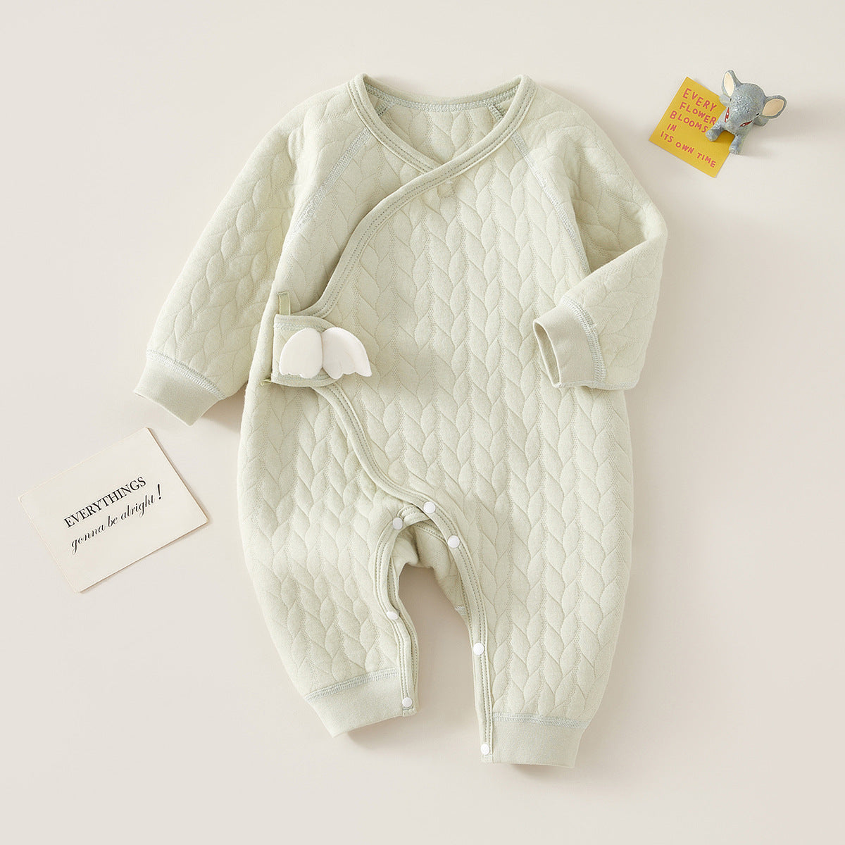 Angel Wings Long Sleeve Warm Romper for 20-27 Inches Reborn Dolls