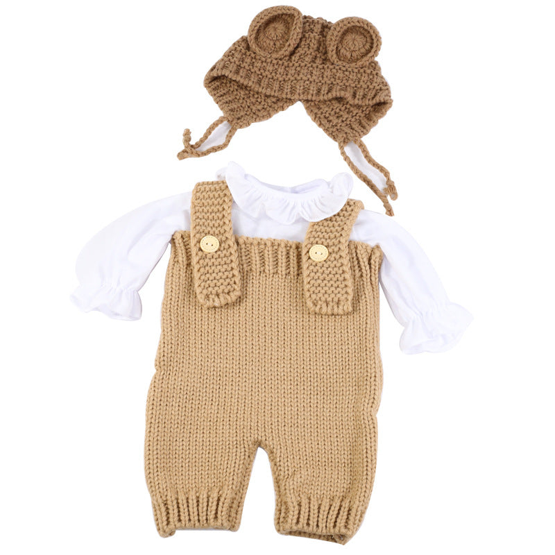 3-piece Knitted Reborn Doll Clothes for 22-24 Inches Reborn Dolls