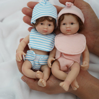 6 Inch 15 Cm Reborn Dolls Open Eyes Twins