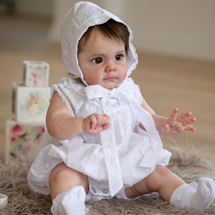 Sabina 24 Inches Reborn Doll With Open Eyes And Short Hair - Maggie