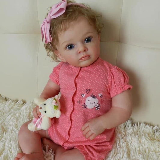 24 Inches Renee Blonde Hair Reborn Dolls with Open Eyes