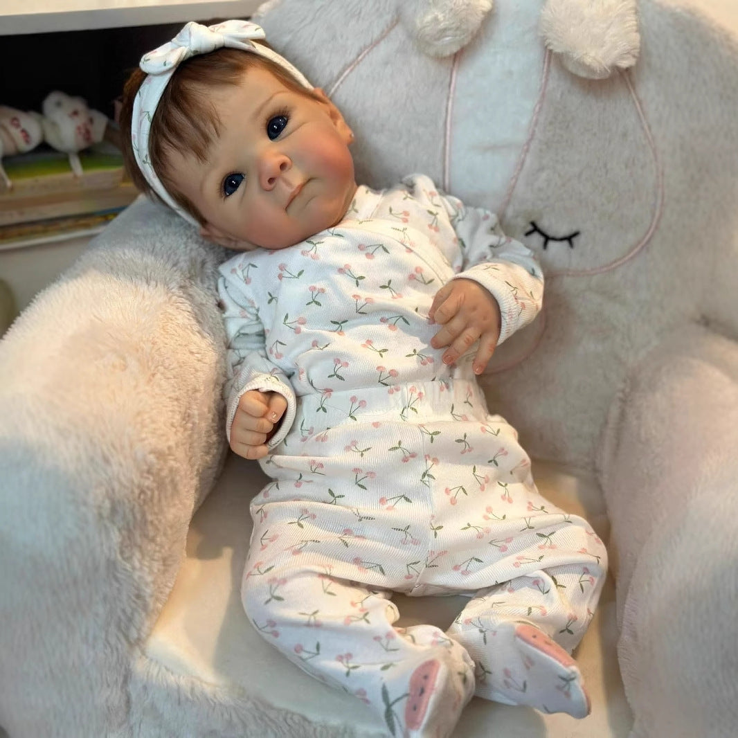 18 inches Open Eyes Short Hair Cloth Body Reborn Doll-Bettie