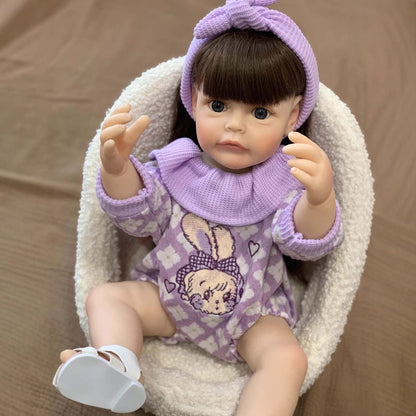 22 Inches Cute Reborn Doll Girl With Long Hair -Suesue