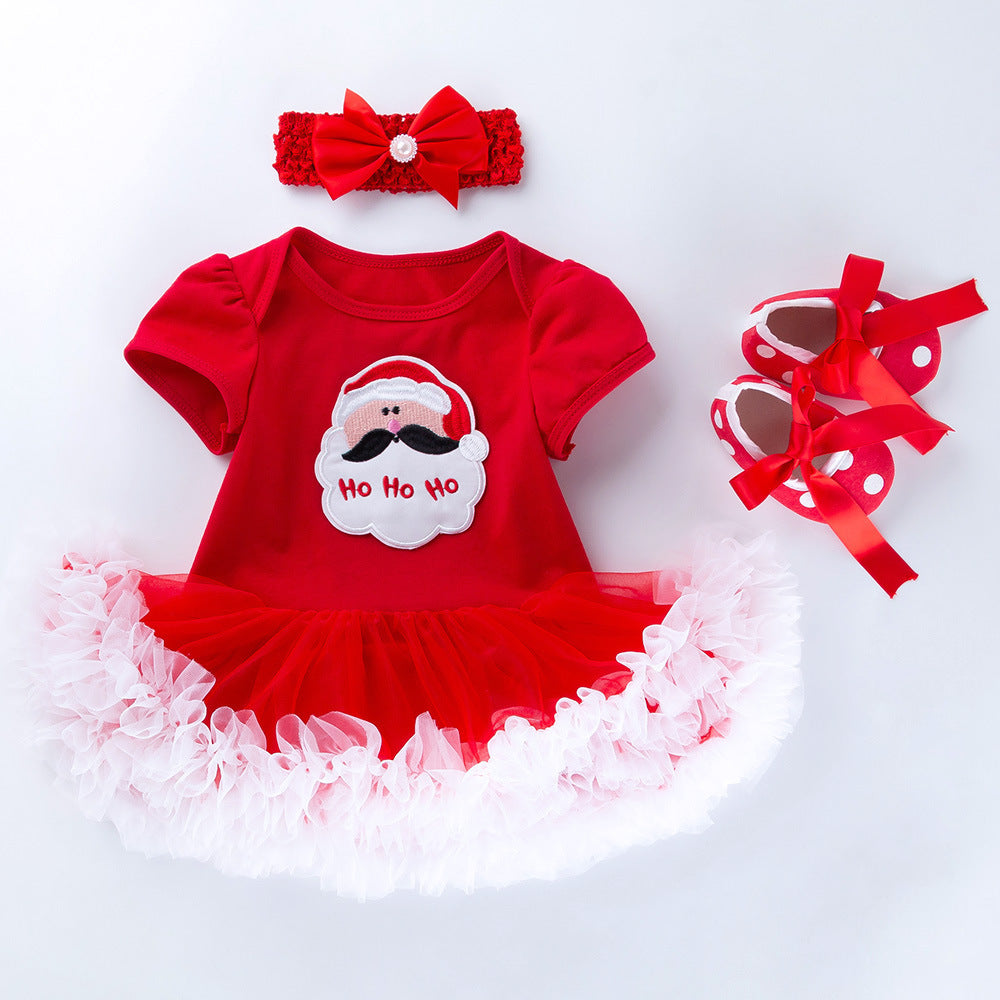 Short Sleeves Christmas Clothes for 22-23 Inches Reborn Dolls