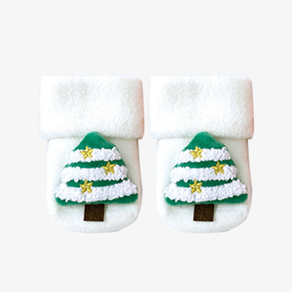 Autumn and Winter cotton fleece-lined loose cute doll Christmas stockings