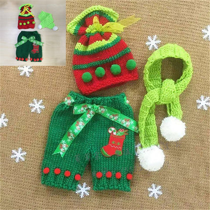 Christmas Knitted outfit for 20-24 Inches Dolls