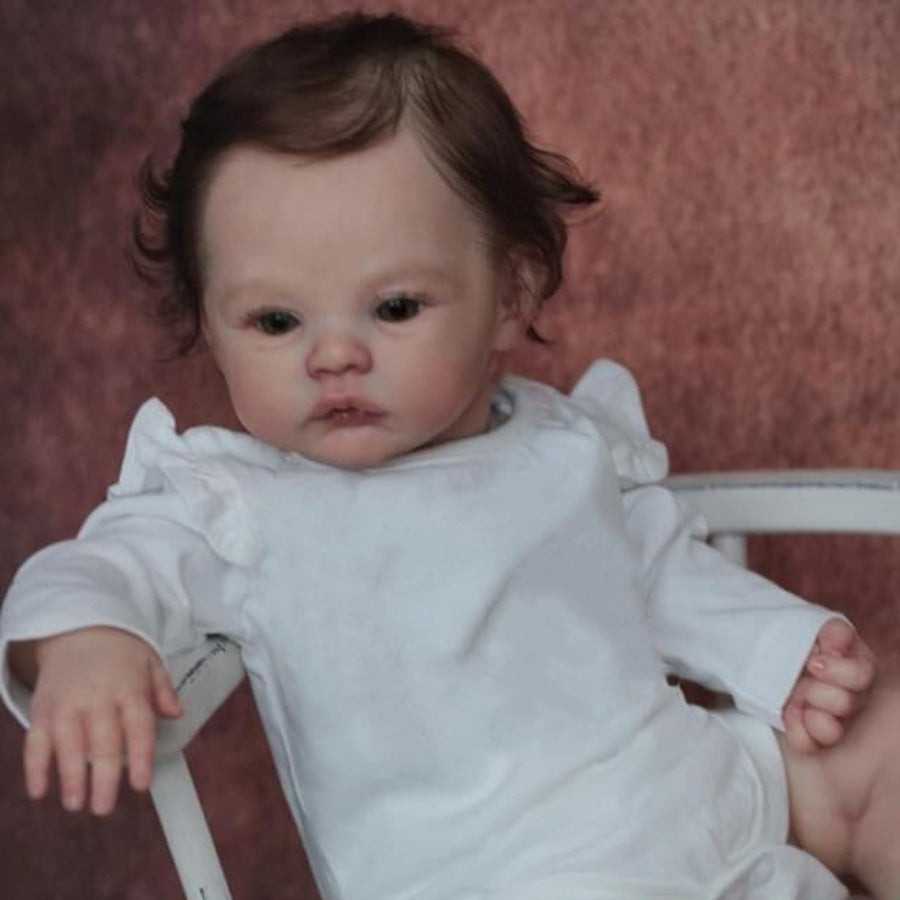 19 Inches Moore Lifelike Open Eyes Reborn Doll Girls-Meadow