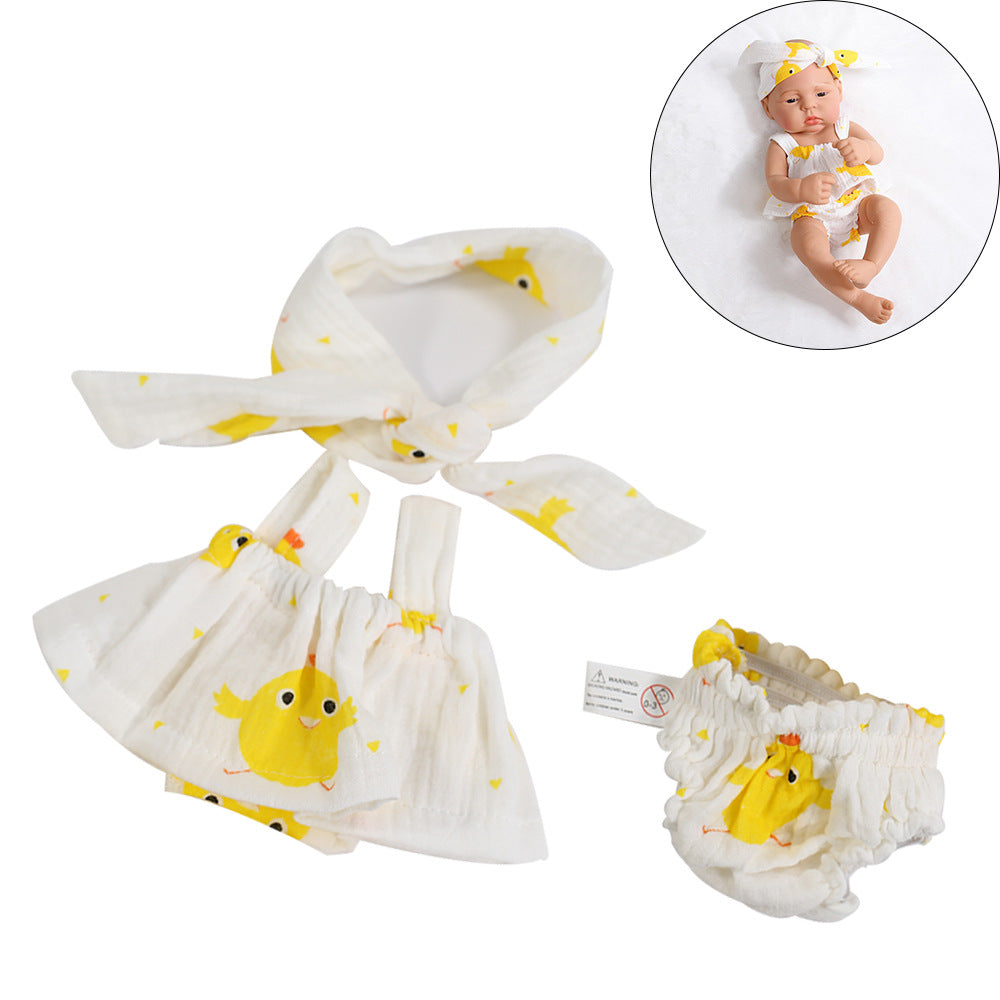 16-17 Inches Reborn Doll Dress 3-Piece Set