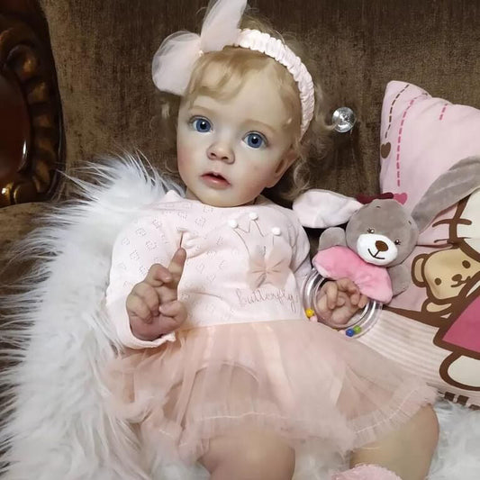 Vera 24 inch/60 cm Realistic Reborn Dolls with Blonde Hair-Missy