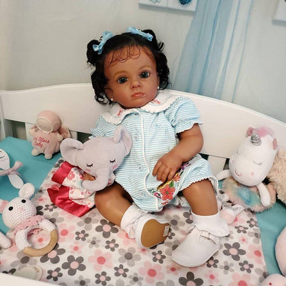 24 Inches Penny Dark Skinned Reborn Dolls-Tutti