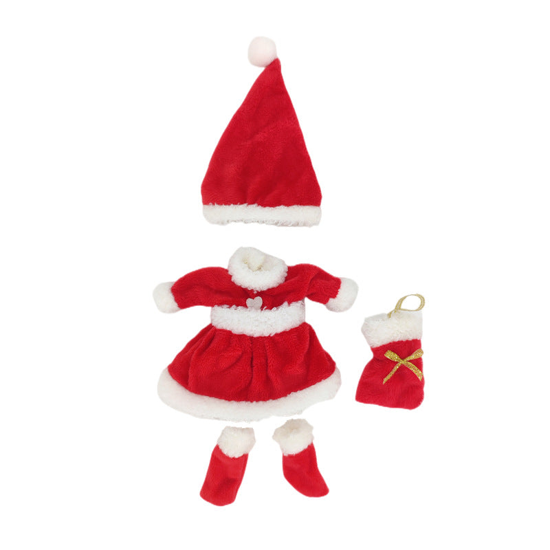 Sweet Princess Christmas Outfits for 6 Inches 15cm Mini Reborn Dolls