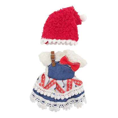 Sweet Princess Christmas Outfits for 6 Inches 15cm Mini Reborn Dolls