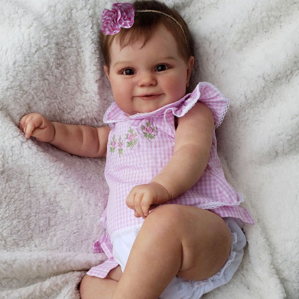 Penny 20 Inch Reborn Doll Girl with Short Brown Hair-Maddie