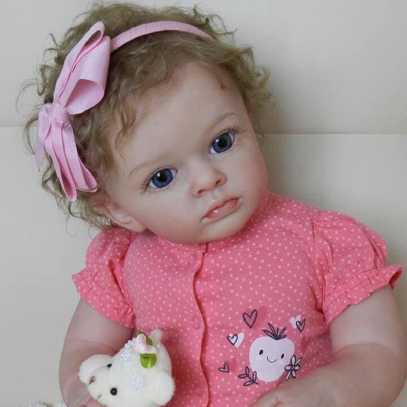 24 Inches Renee Blonde Hair Reborn Dolls with Open Eyes