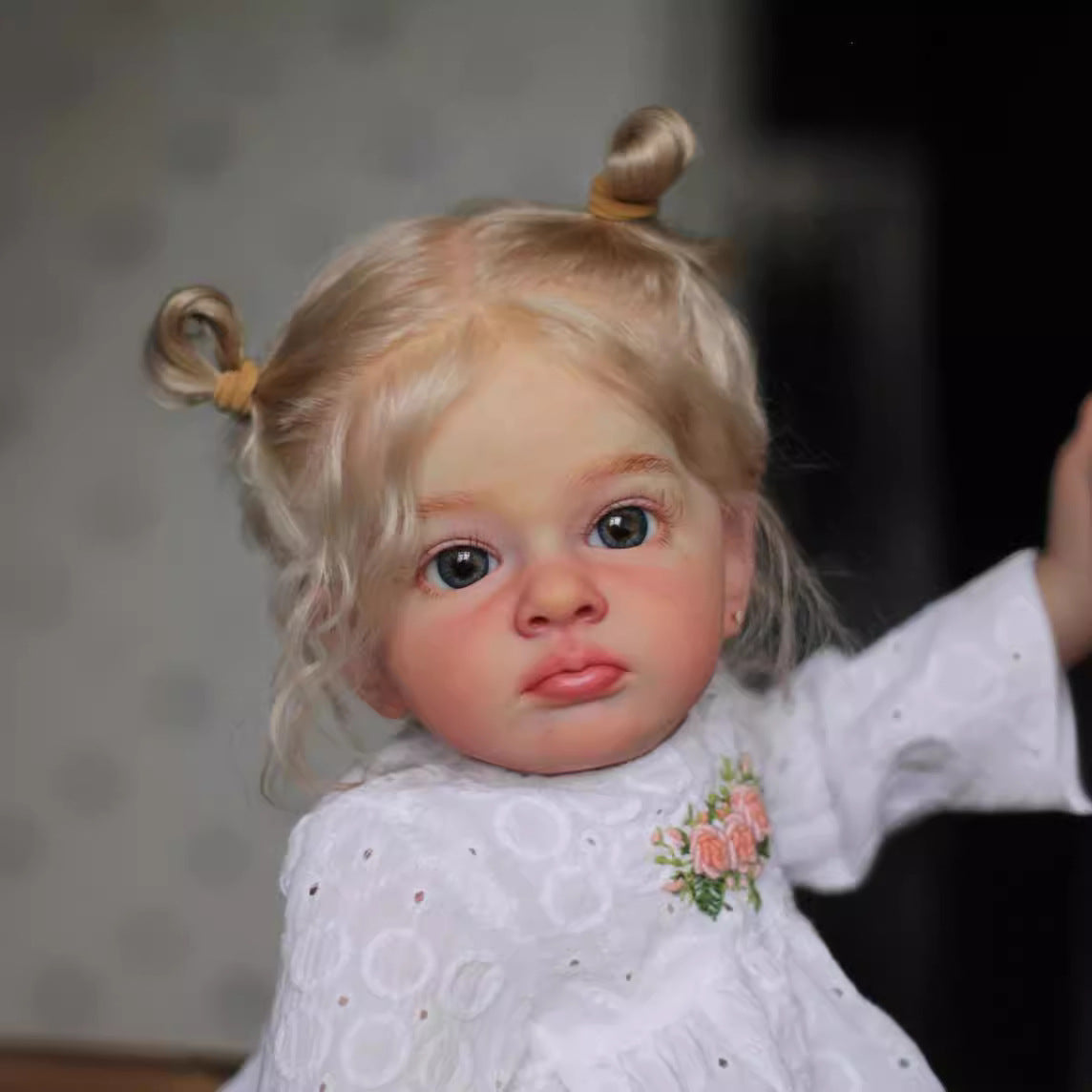 24Inch/60Cm Sally Curly Hair Open Eyes Reborn Girls Dolls