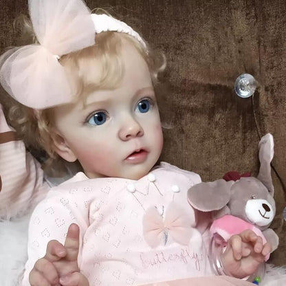 Vera 24 inch/60 cm Realistic Reborn Dolls with Blonde Hair-Missy