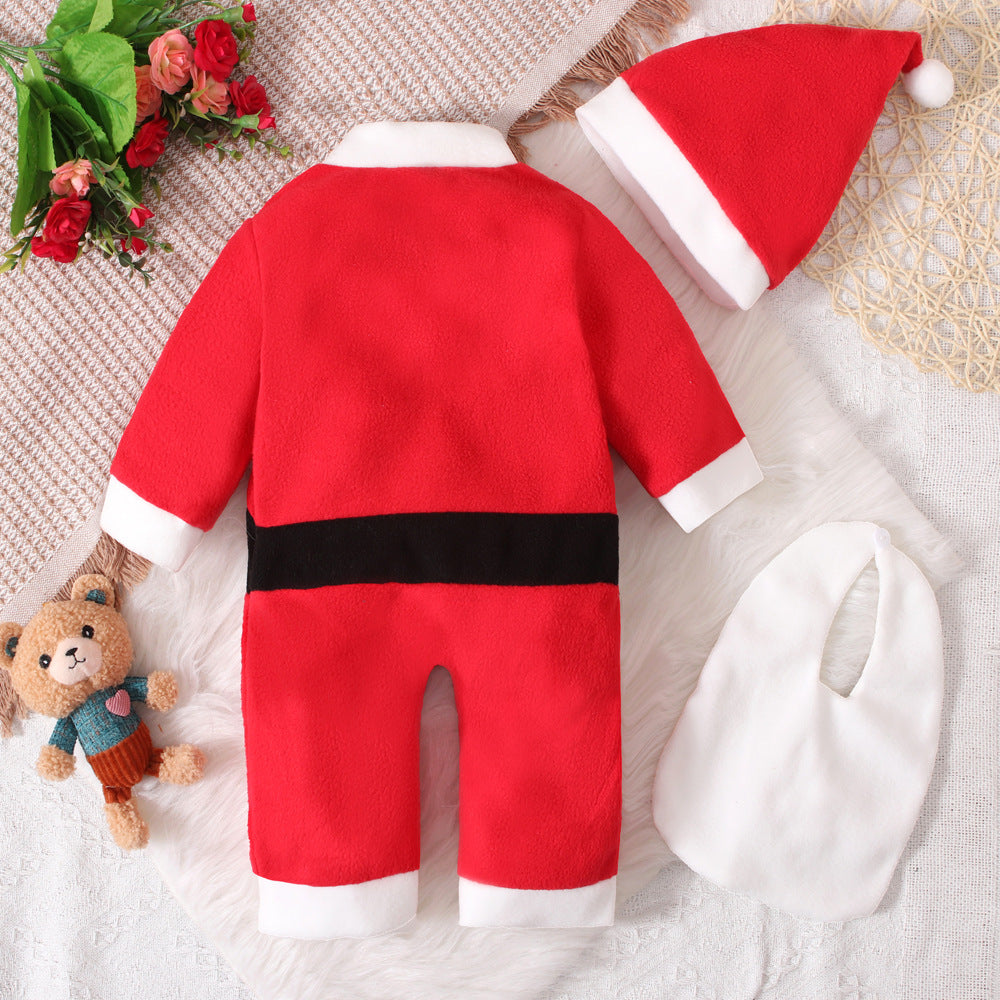 Santa Clause Christmas 3-Piece Doll Clothes Set