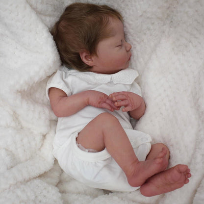 18 Inches Sweet Reborn Dolls Sleeping With Short Hair-Deliah