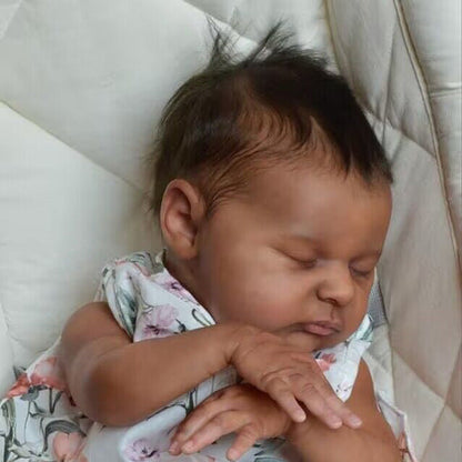 20 inch Eileen Closed Eyes African American Reborn Dolls-Laura