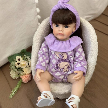 22 Inches Cute Reborn Doll Girl With Long Hair -Suesue