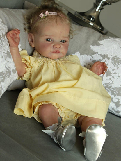 24 Inches Darcy Open Eyes Lifelike Reborn Doll With Hair