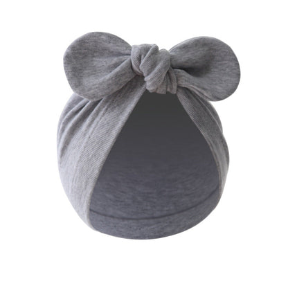 Solid Color Baby Bandana Knotted Pullover Hat