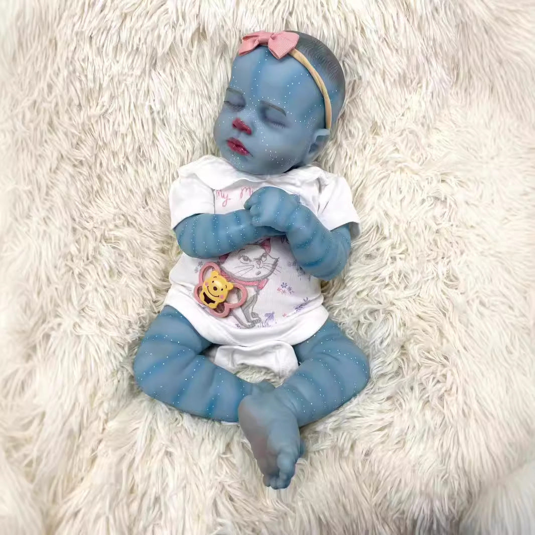 19 inches Close Eyes Reborn Doll Avatar-Loulou