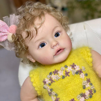 Julia 24 Inches Reborn Doll With Open Eyes And Blonde Hair - Suesue