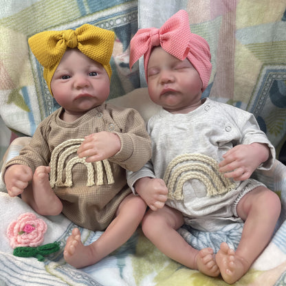 18 Inches Lifelike Reborn Doll Twin Girls-Levi