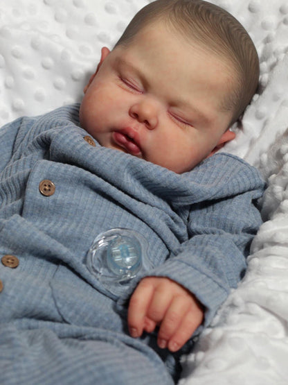 24 inch Closed Eyes Clyde Reborn Doll -Pickle