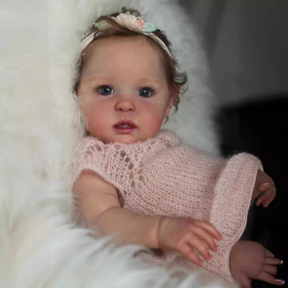 20 Inches Reborn Dolls With Blue Eyes And Short Hair