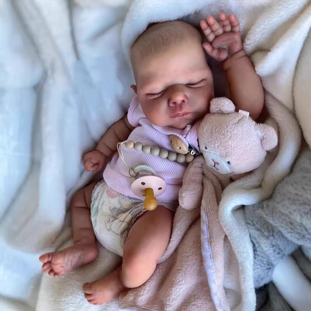 Clara 19 inch Close Eyes Realistic Reborn Doll - Miley