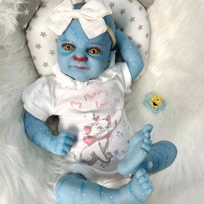 19 inch Open Eyes Avatar Reborn Dolls with Headband - Felicia