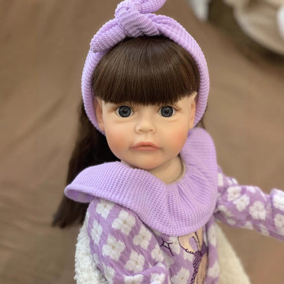 22 Inches Cute Reborn Doll Girl With Long Hair -Suesue