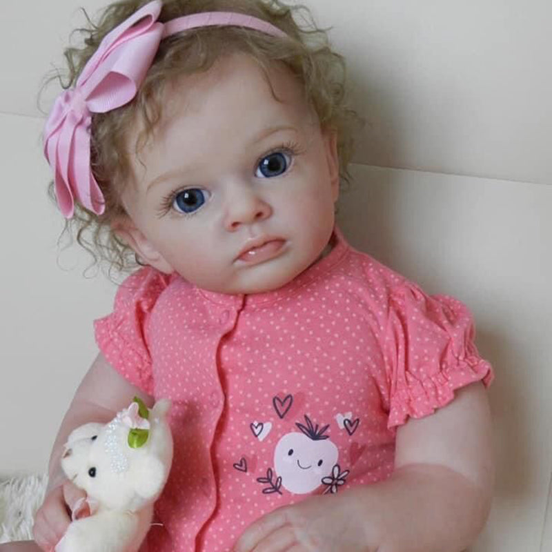 24 Inches Renee Blonde Hair Reborn Dolls with Open Eyes