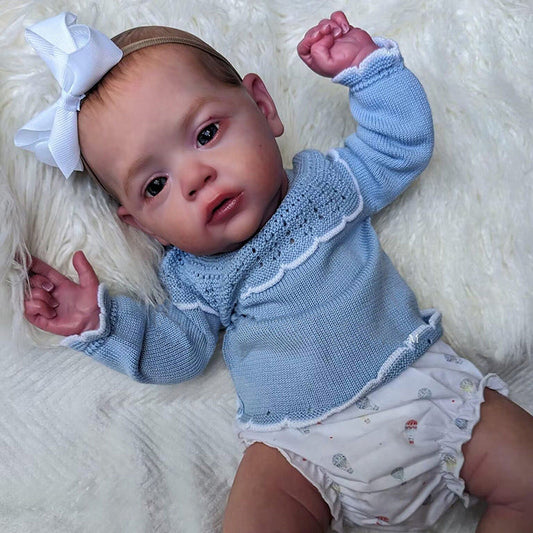 20 Inches Reborn Maryann Dolls With Painted Hair And Blue Eyes