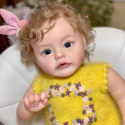 Julia 24 Inches Reborn Doll With Open Eyes And Blonde Hair - Suesue