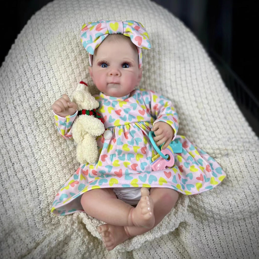 18 Inches Crystal Open Eyes Cloth Body Reborn Doll-Bettie