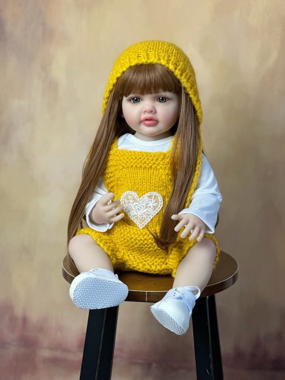 22 Inches Open Eyes Long Hair Reborn Doll Girls -Betty