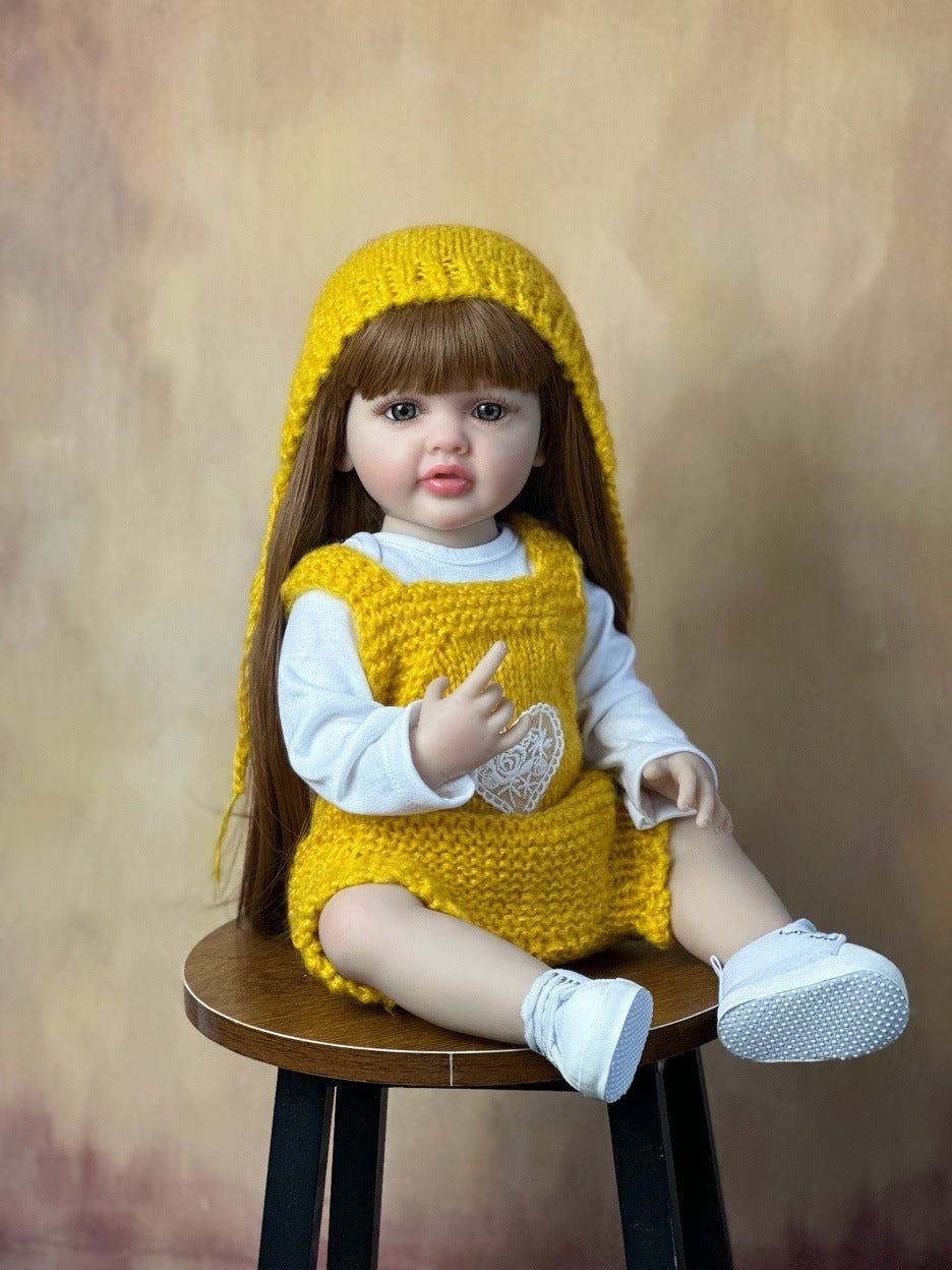 22 Inches Open Eyes Long Hair Reborn Doll Girls -Betty