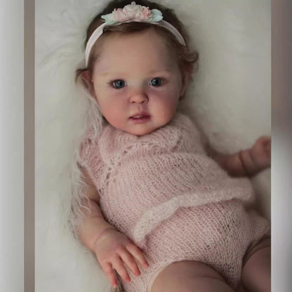 20 Inches Reborn Dolls With Blue Eyes And Short Hair