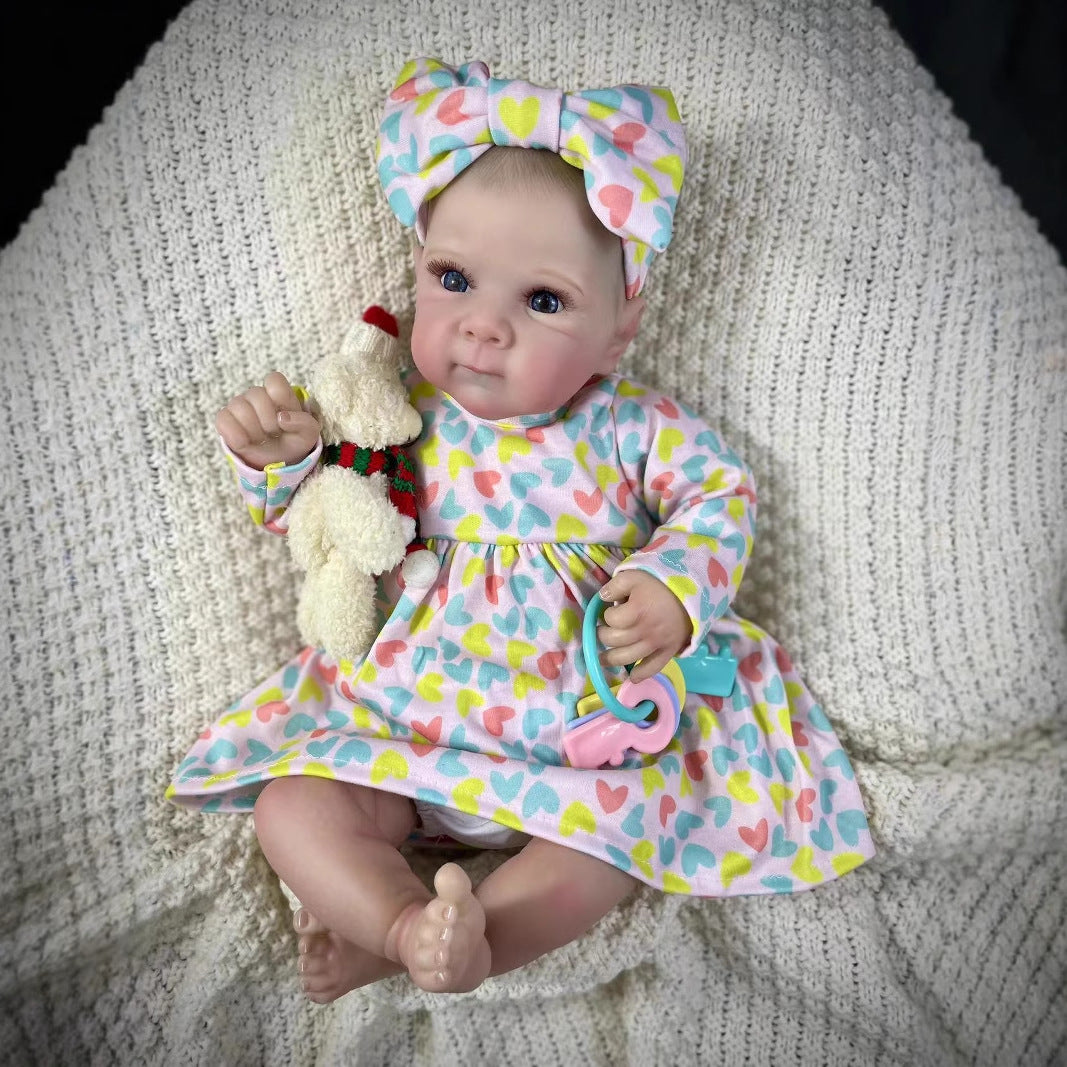 18 Inches Crystal Open Eyes Cloth Body Reborn Doll-Bettie