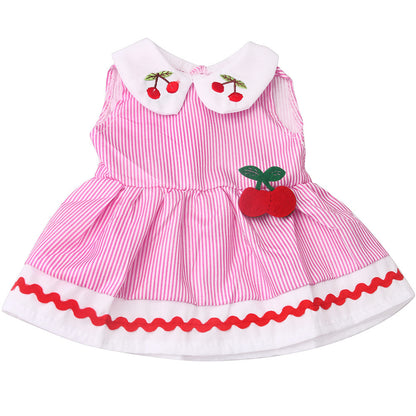 Cute Stripe Dress for 17-18 Inches Reborn Doll