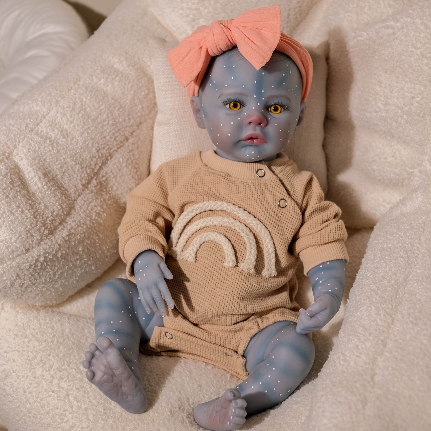 19 Inches Open Eyes Reborn Avatar Baby Girl-Meadow