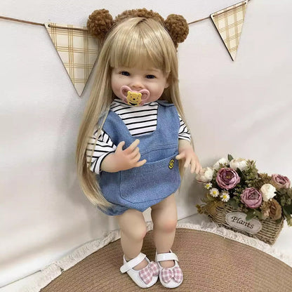 22 Inches Reborn Doll Twin Girls With Long Hair - Raya